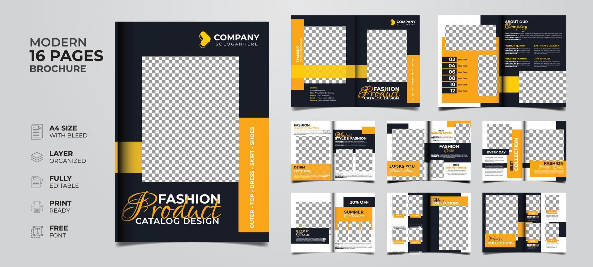 Creative and modern multipurpose product catalog template vector