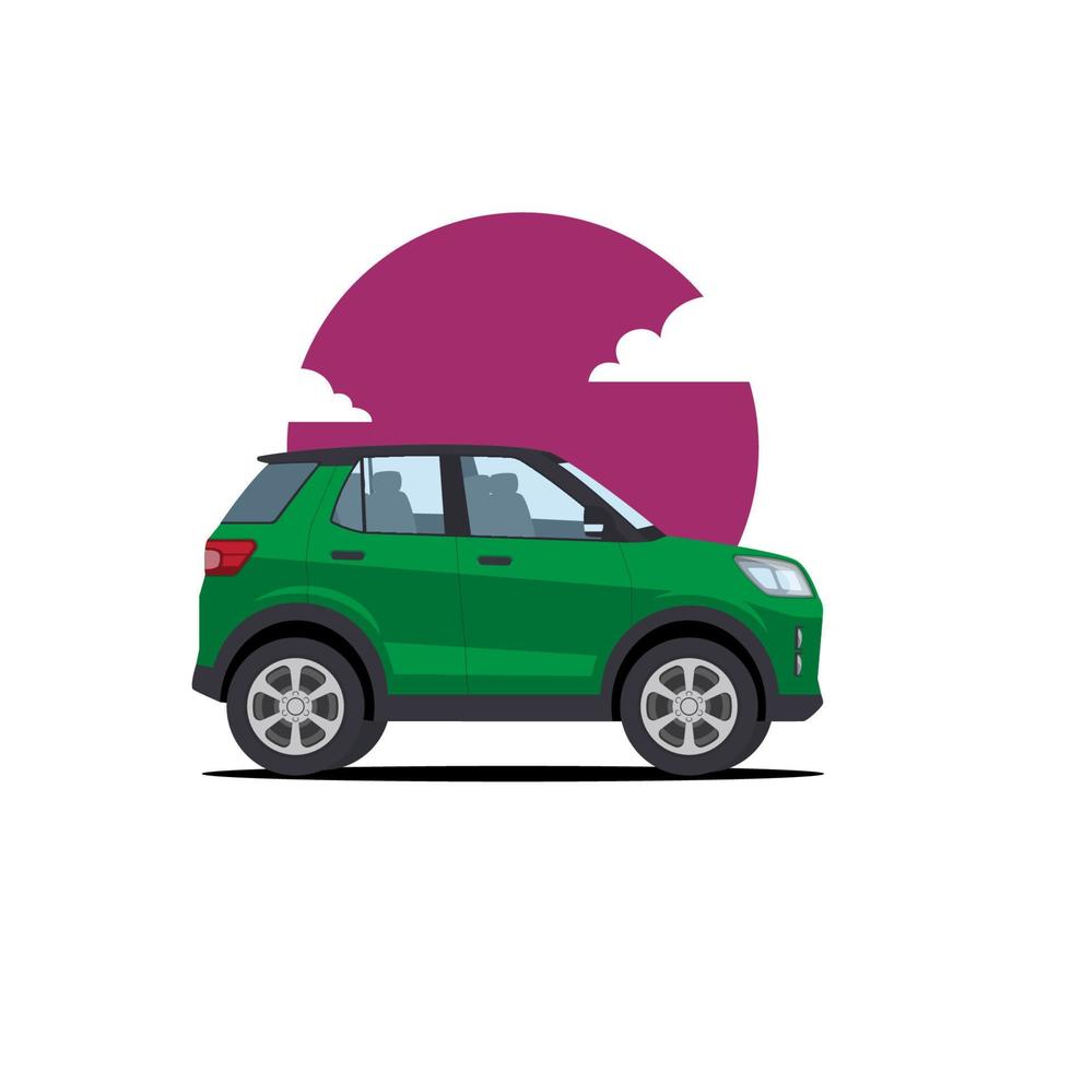 cartoon suv car vector illustration