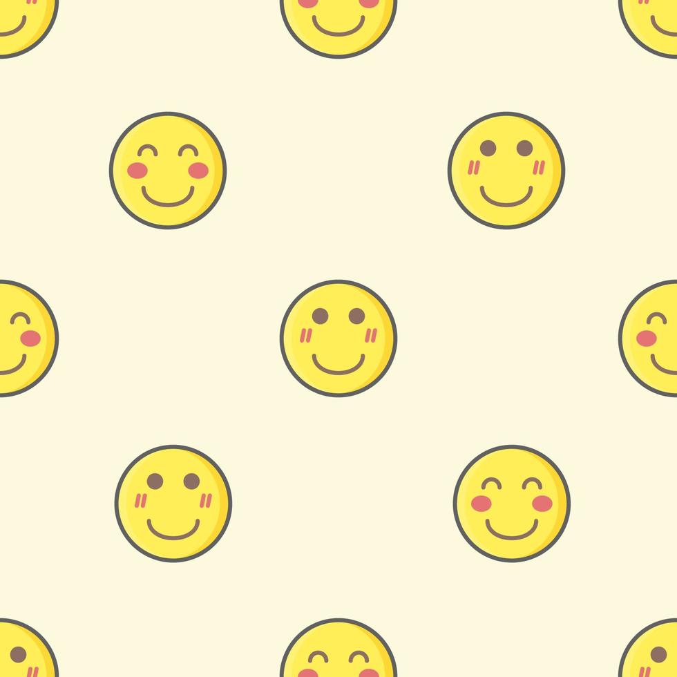 smile cute seamless pattern perfect for background, website, fabric, print and textile vector