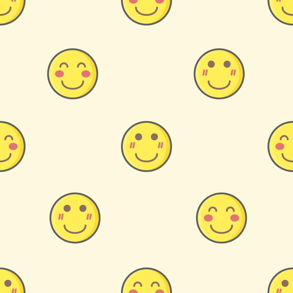 sonrisa lindo patrón sin fisuras perfecto para fondo, sitio web, tela, impresión y textil vector