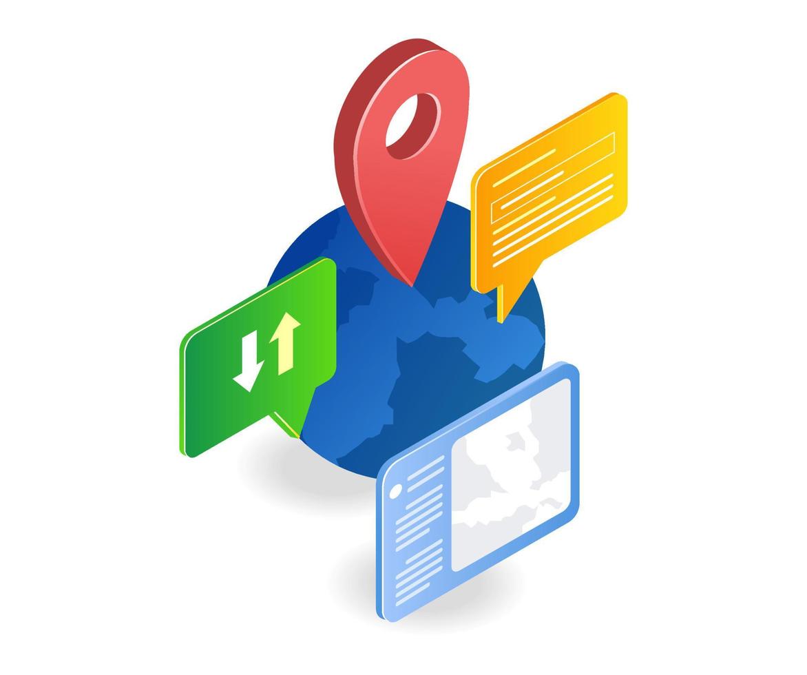 World transaction location map vector