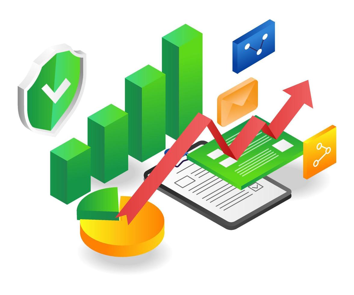 Company Analysis Data Security vector