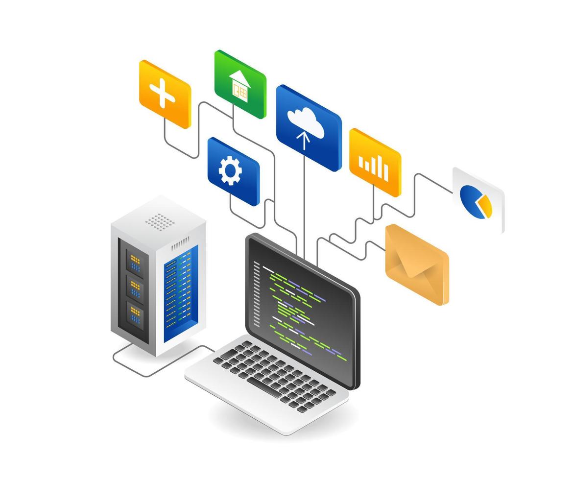 Application developer server network programming language vector