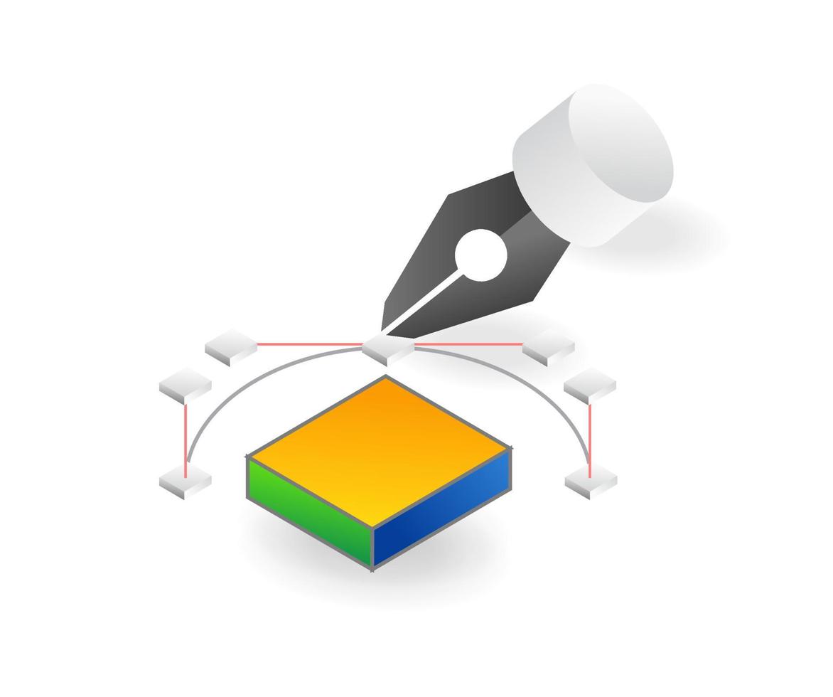 Pen tool design application software vector