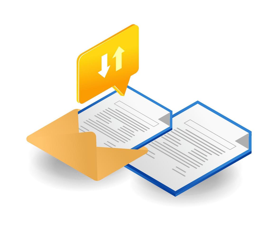 Business cooperation strategy email letter campaign vector