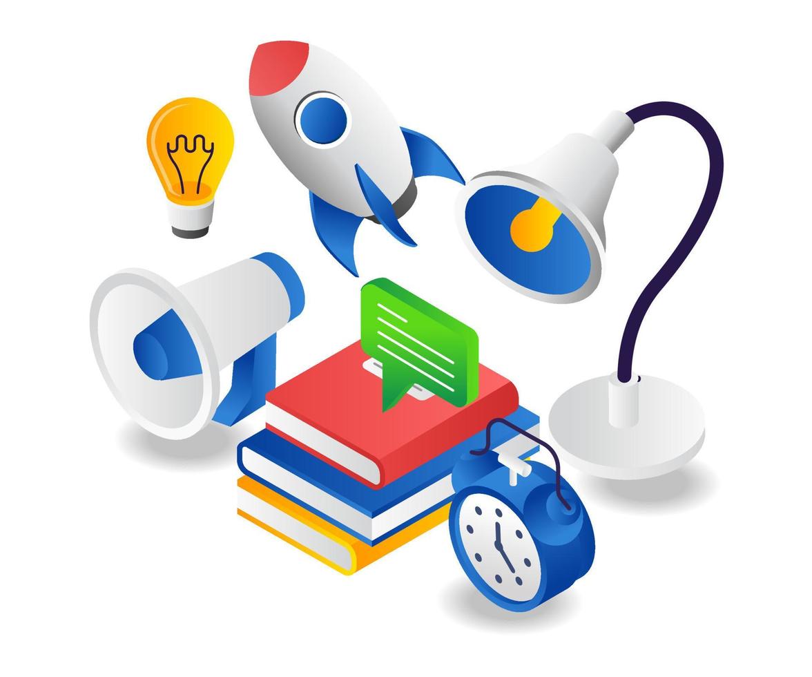 Learning back to school vector