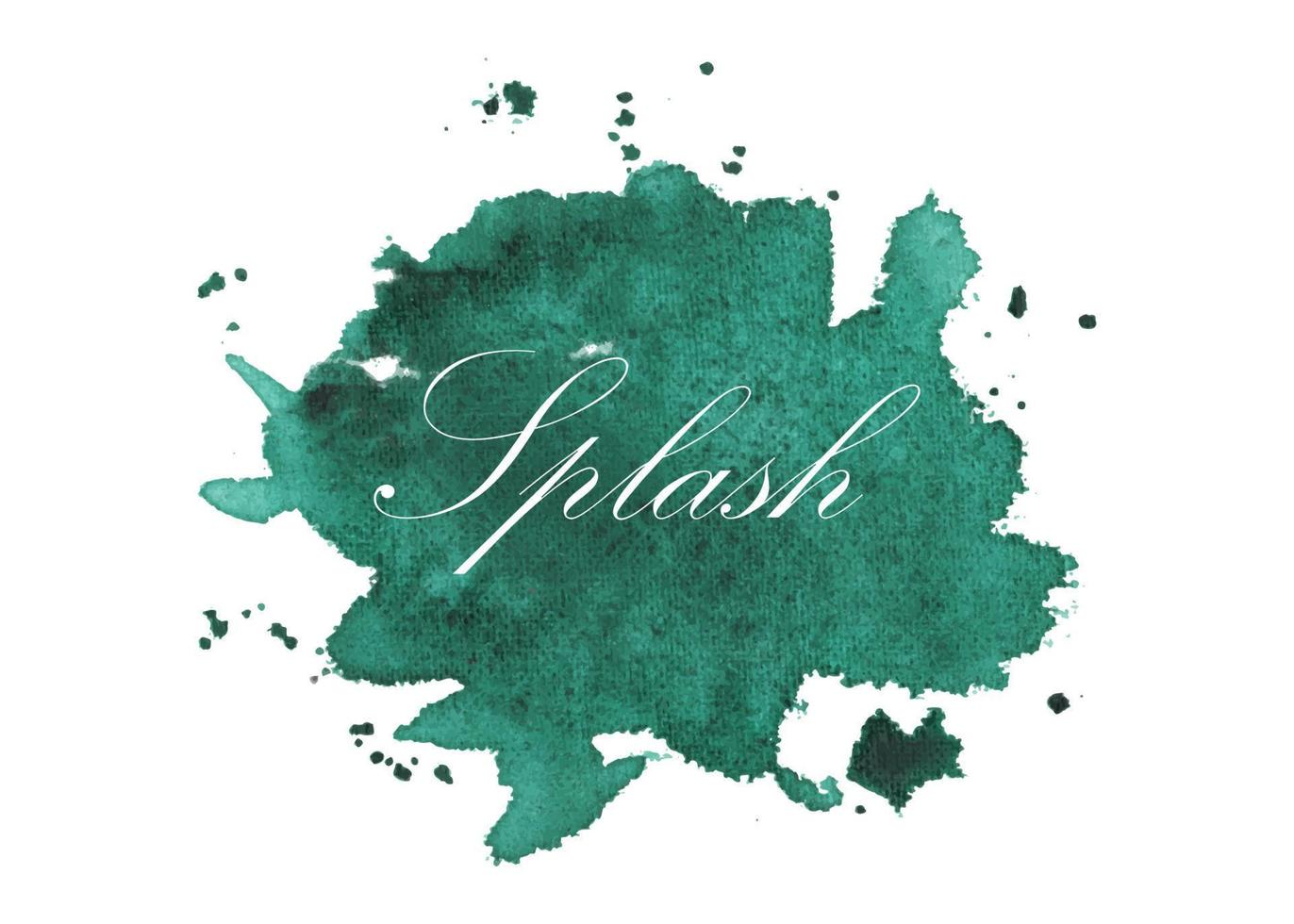 colorful Isolated watercolor splatter stain, Hand drew watercolor splash vector, Multicolored watercolor splash vector