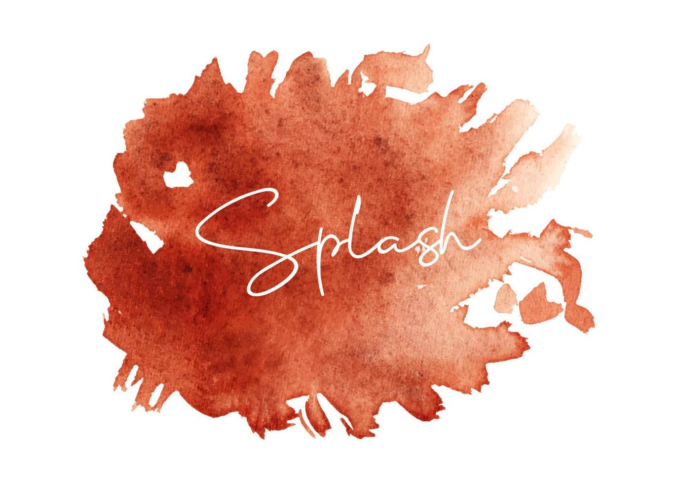colorful Isolated watercolor splatter stain, Hand drew watercolor splash vector, Multicolored watercolor splash vector