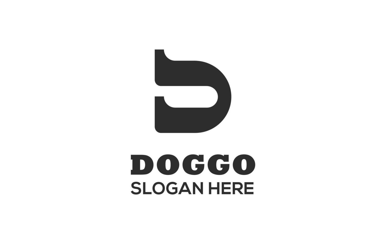 Simple letter D logo design template on white background. Unique and modern look. suitable for any logo. vector