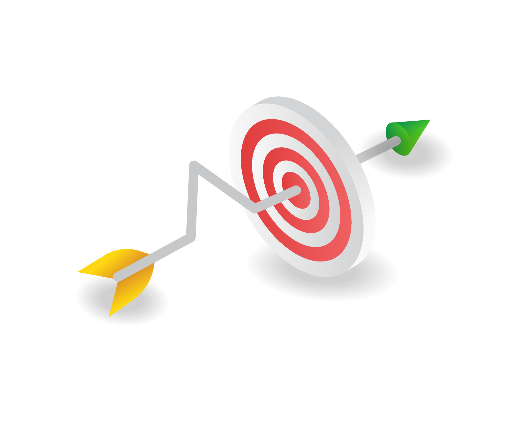 Arrow target symbol 10682665 Vector Art at Vecteezy