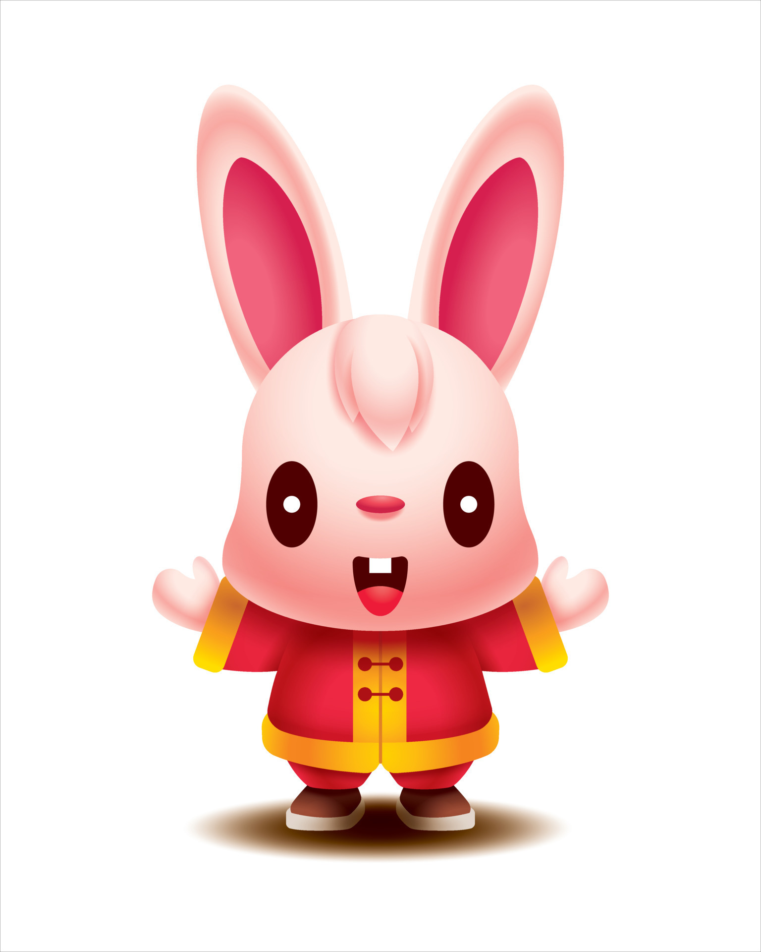 Premium Vector  Happy chinese new year 2023 cute rabbit head with