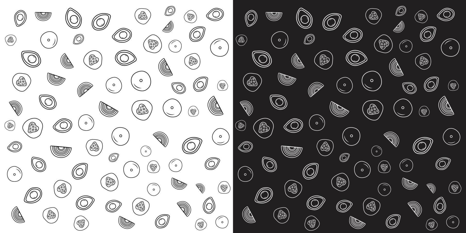 Avocado, Cucumber, Onion and Potato. vector illustration