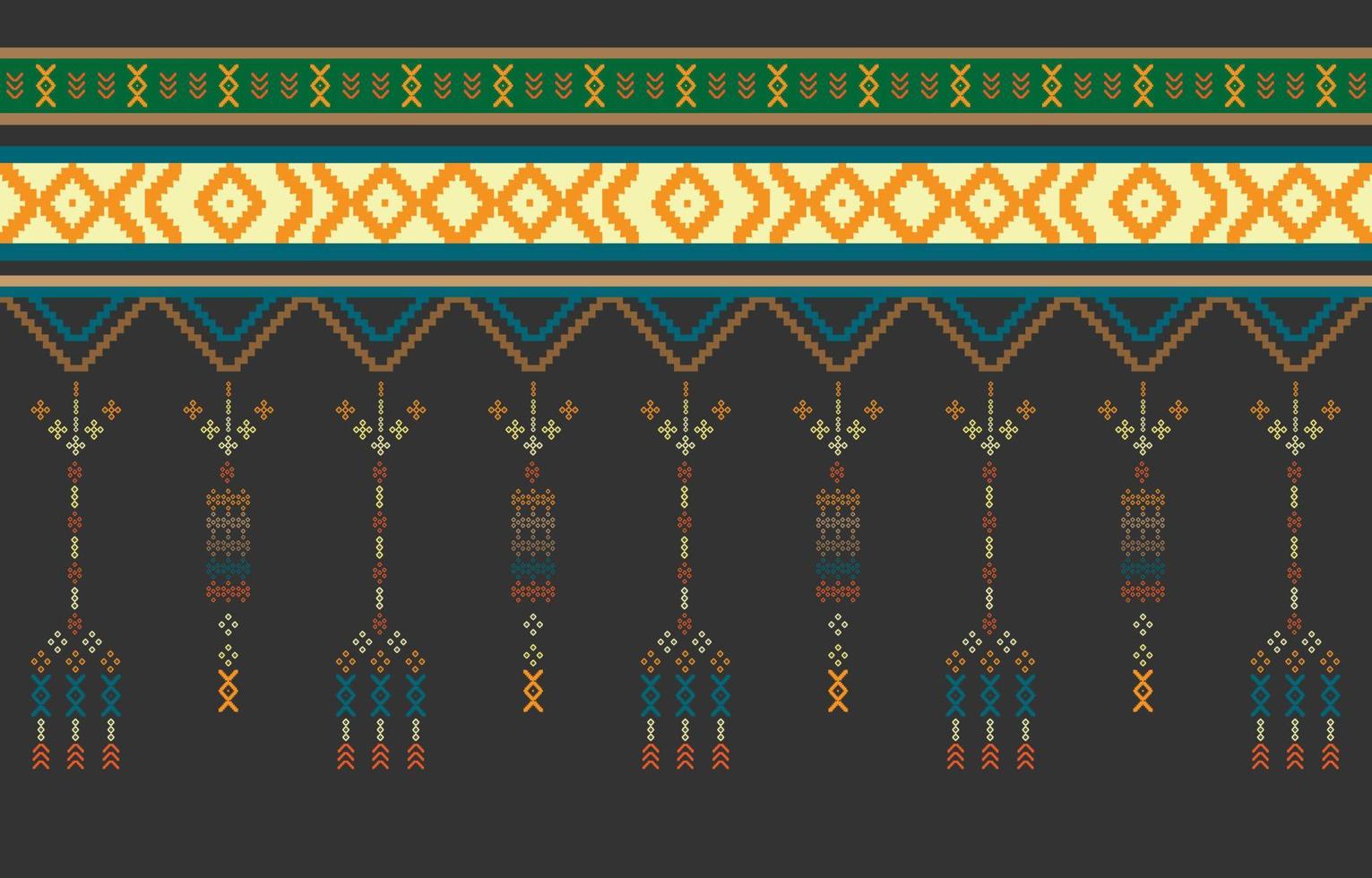 Geometric ethnic oriental pattern traditional Design for clothing, fabric ,book and blueprint. abstract geometric and tribal patterns, usage design local fabric patterns vector