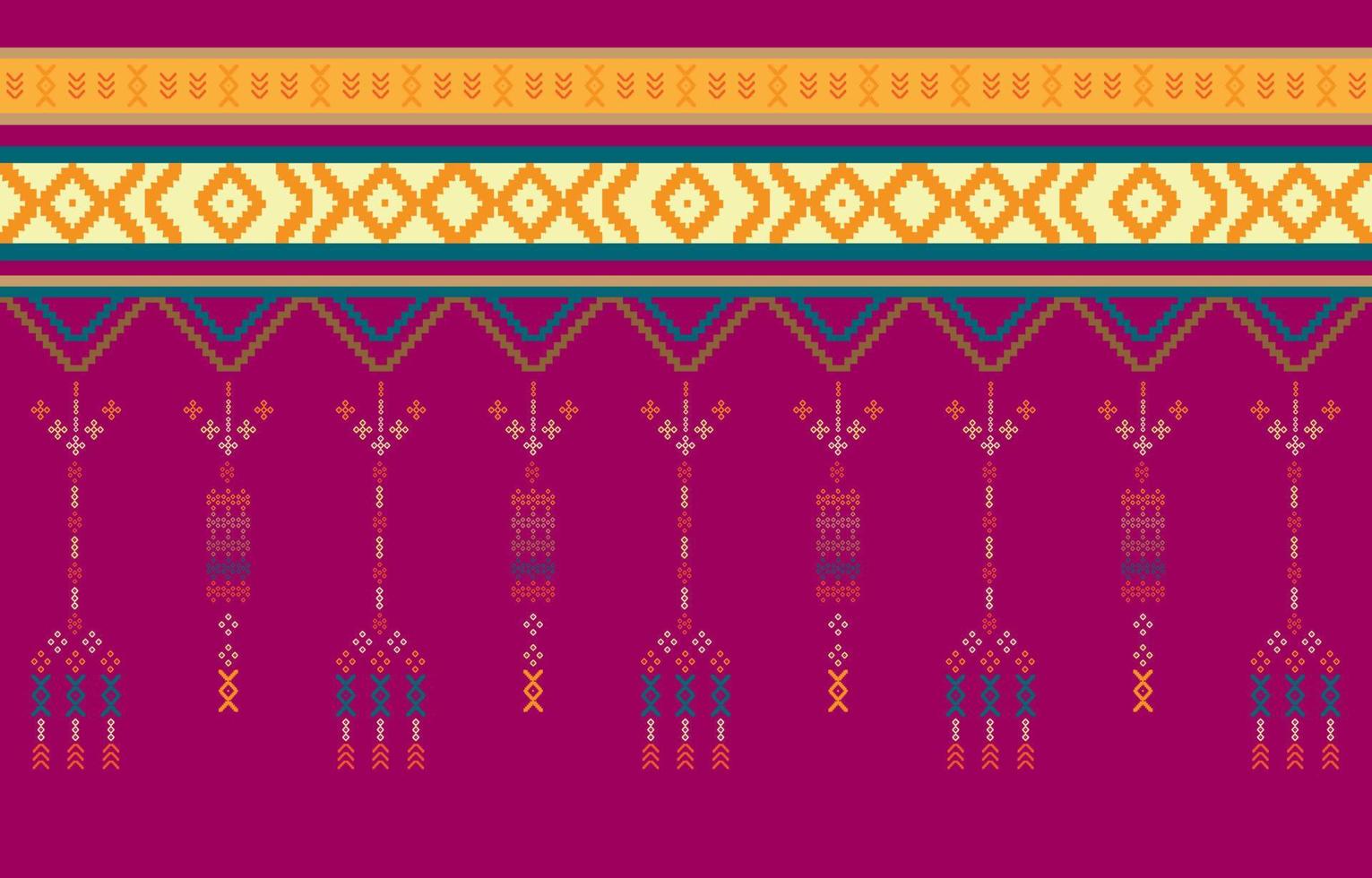 Geometric ethnic oriental pattern traditional Design for clothing, fabric ,book and blueprint. abstract geometric and tribal patterns, usage design local fabric patterns vector