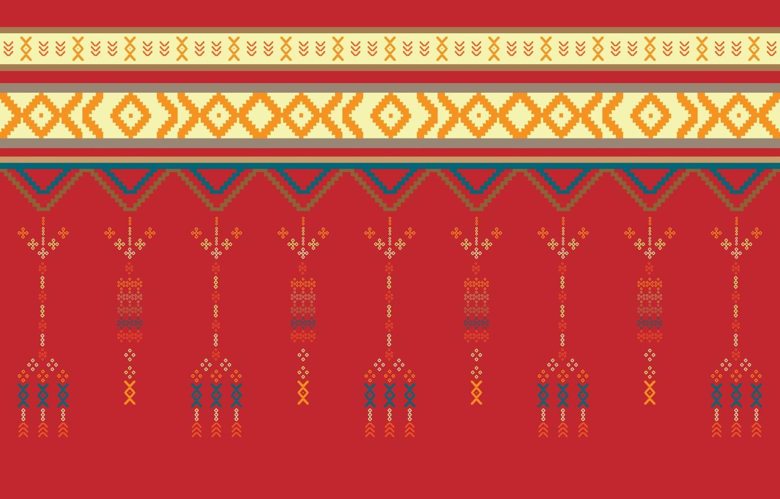 Geometric ethnic oriental pattern traditional Design for clothing, fabric ,book and blueprint. abstract geometric and tribal patterns, usage design local fabric patterns vector