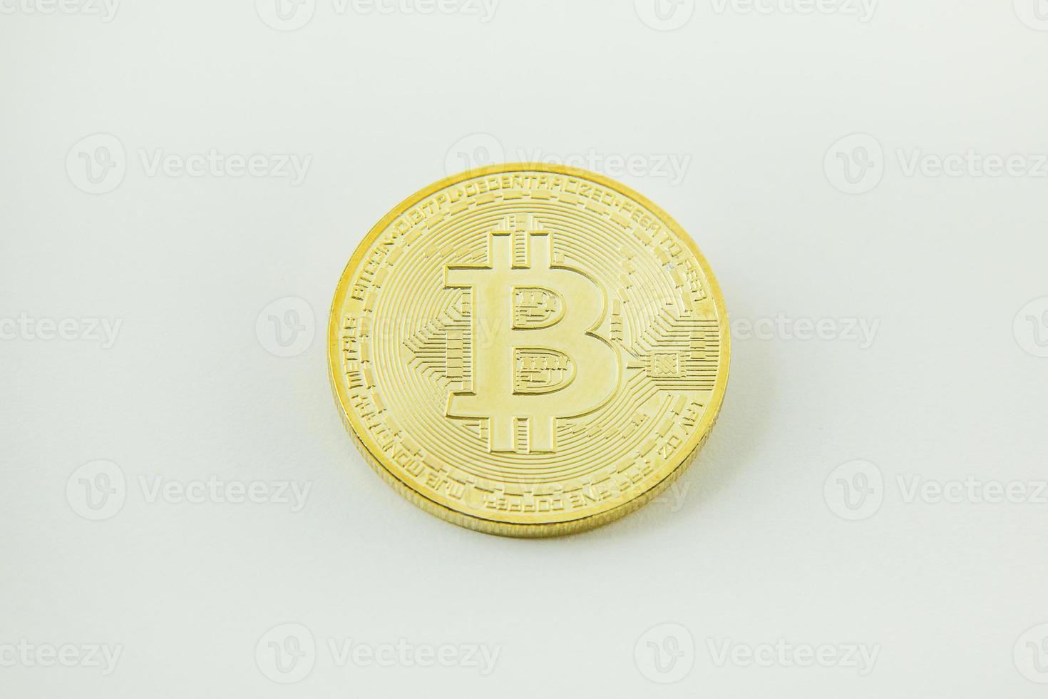 Bitcoin crypto currency electronic money image closeup. photo