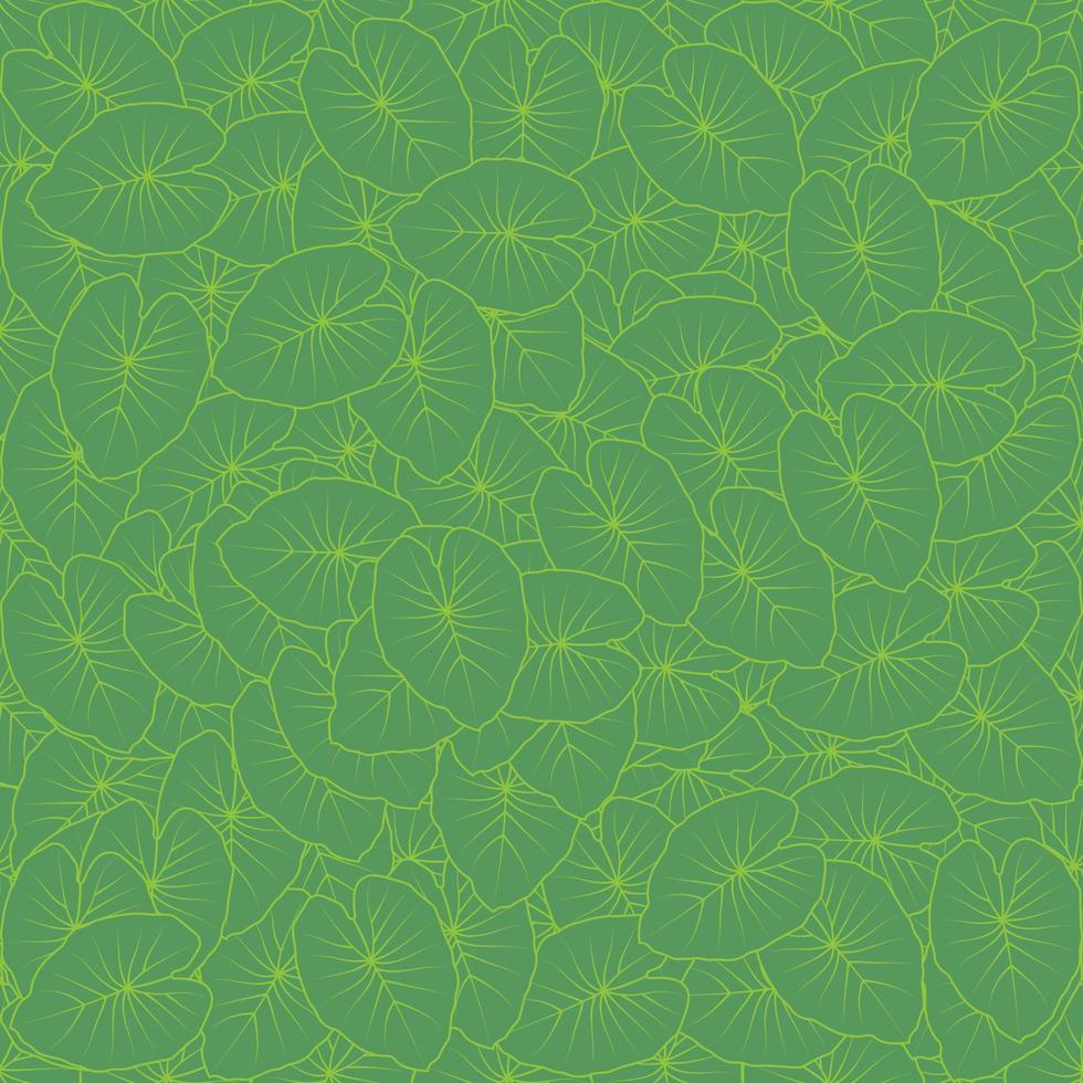 Seamless with green birch leaves vector