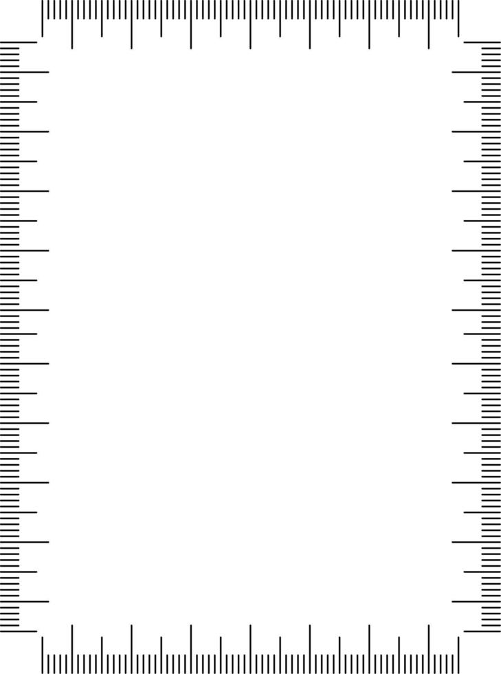 marco de regla vertical con espacio de copia vector