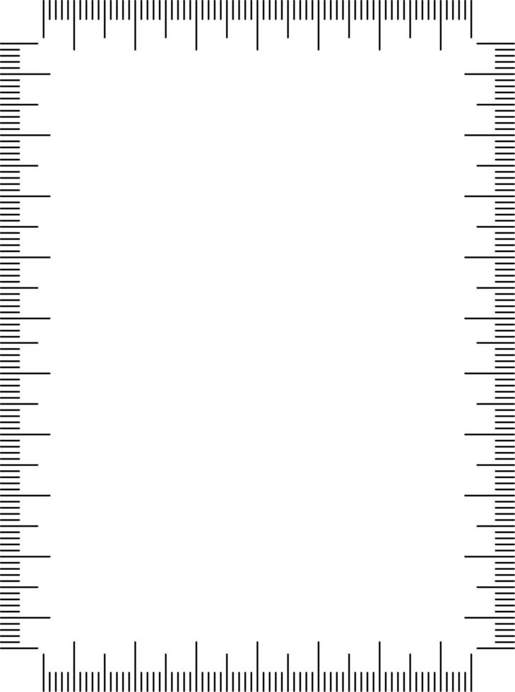 vertical ruler frame with copy space vector