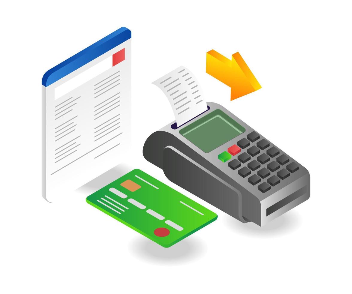 Payment with Electronic Data Capture vector