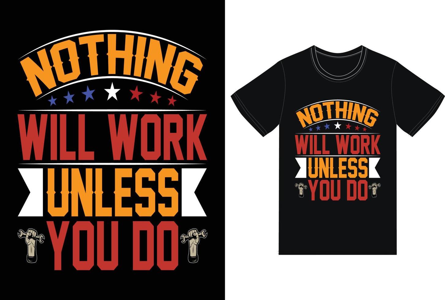 Premium USA Labor day Vector Typography T-Shirt Design.