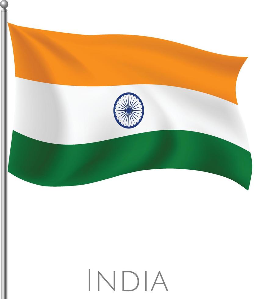bandera de mosca india abstracta con diseño de fondo vectorial vector