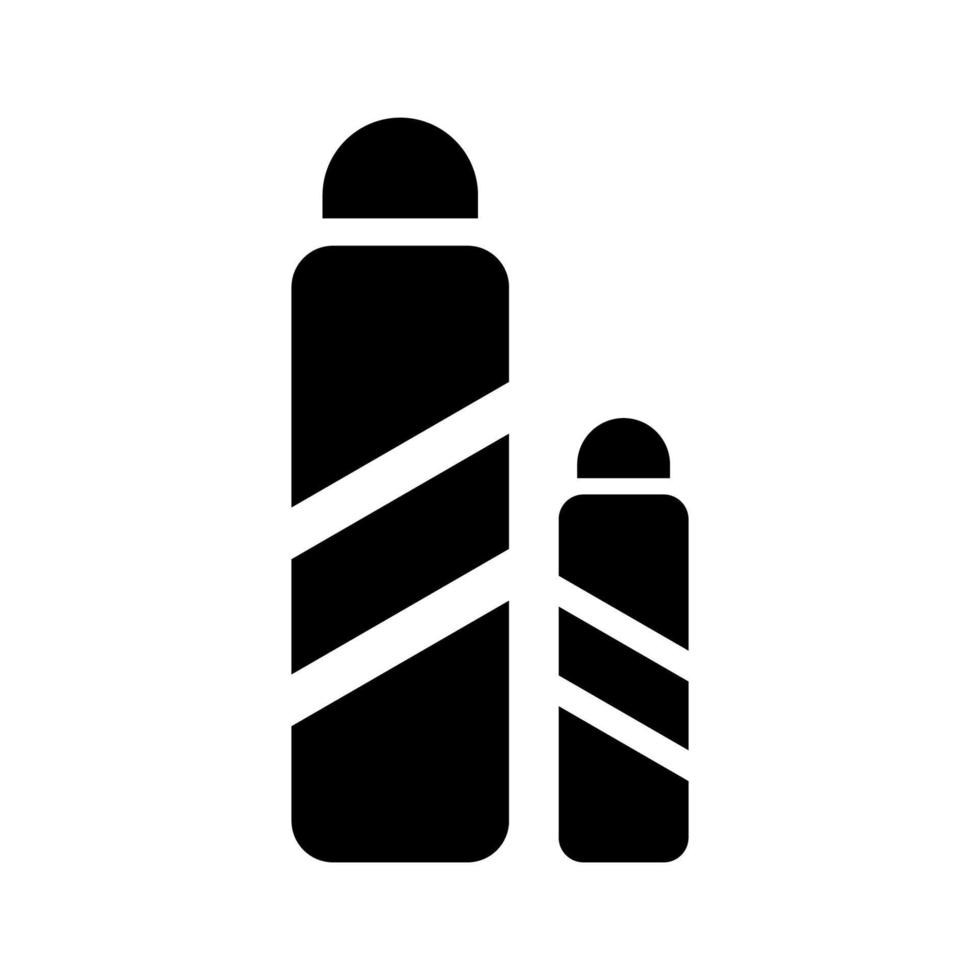 Water bottles for mountain climbing vector silhouette