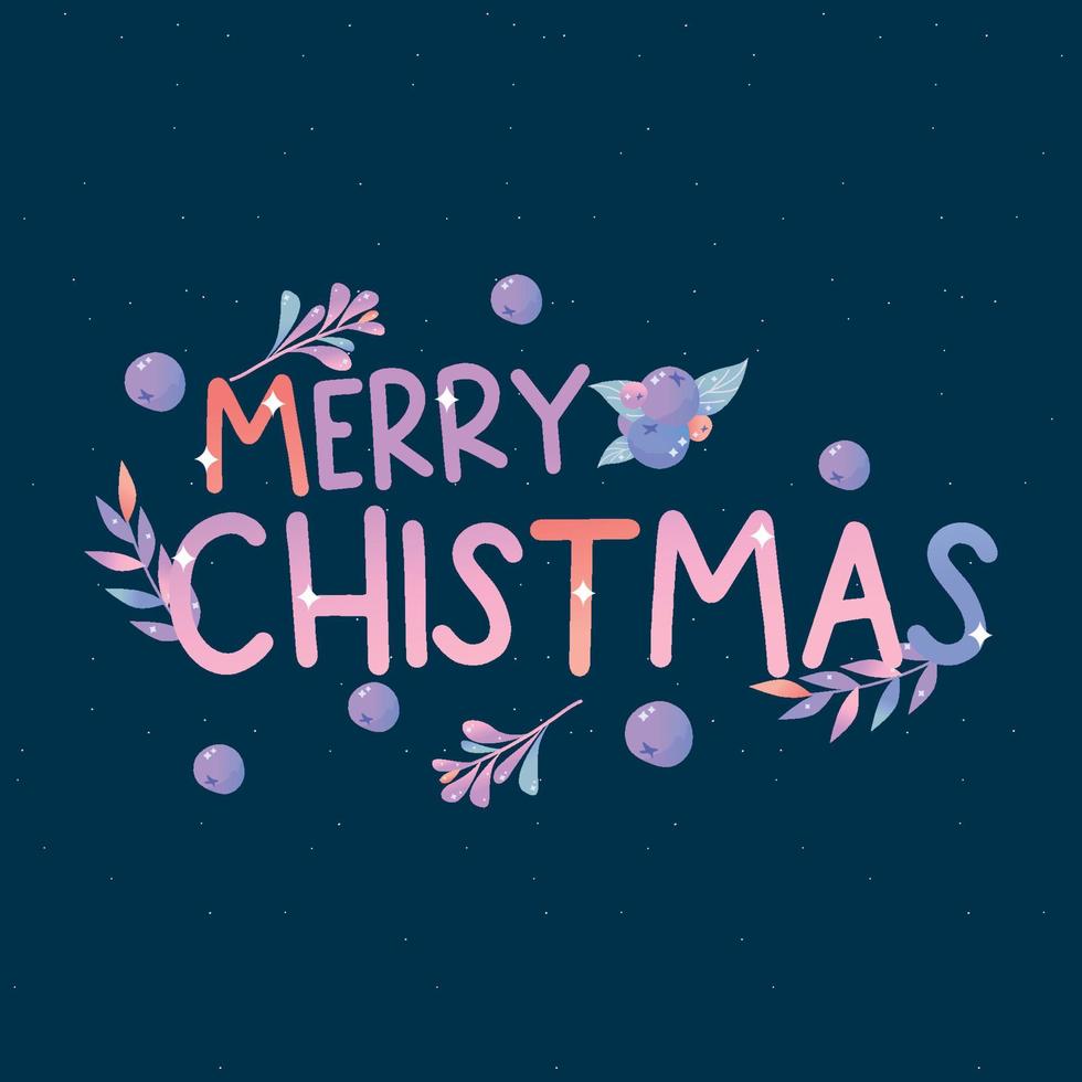 Merry Christmas Holiday card. vector