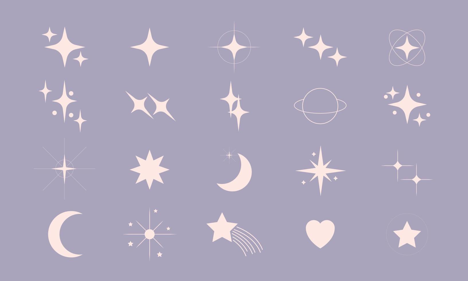 sparkle icon element vector