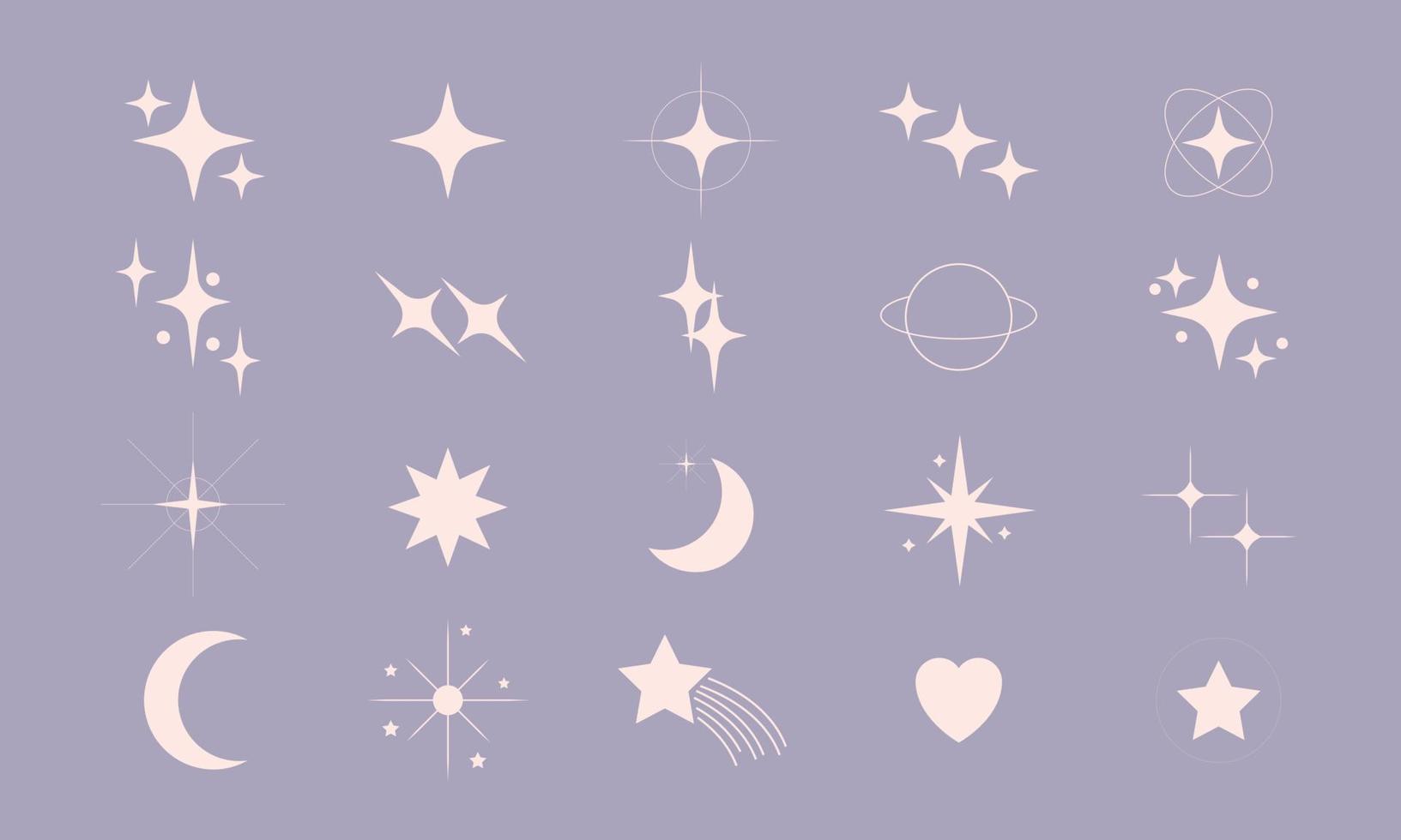 sparkle icon element vector