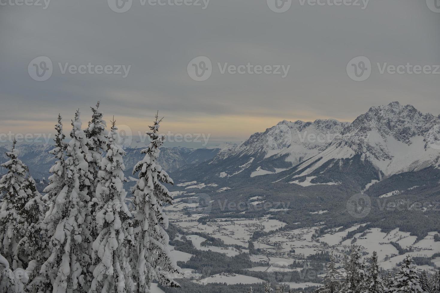 winter mountain landscape photo