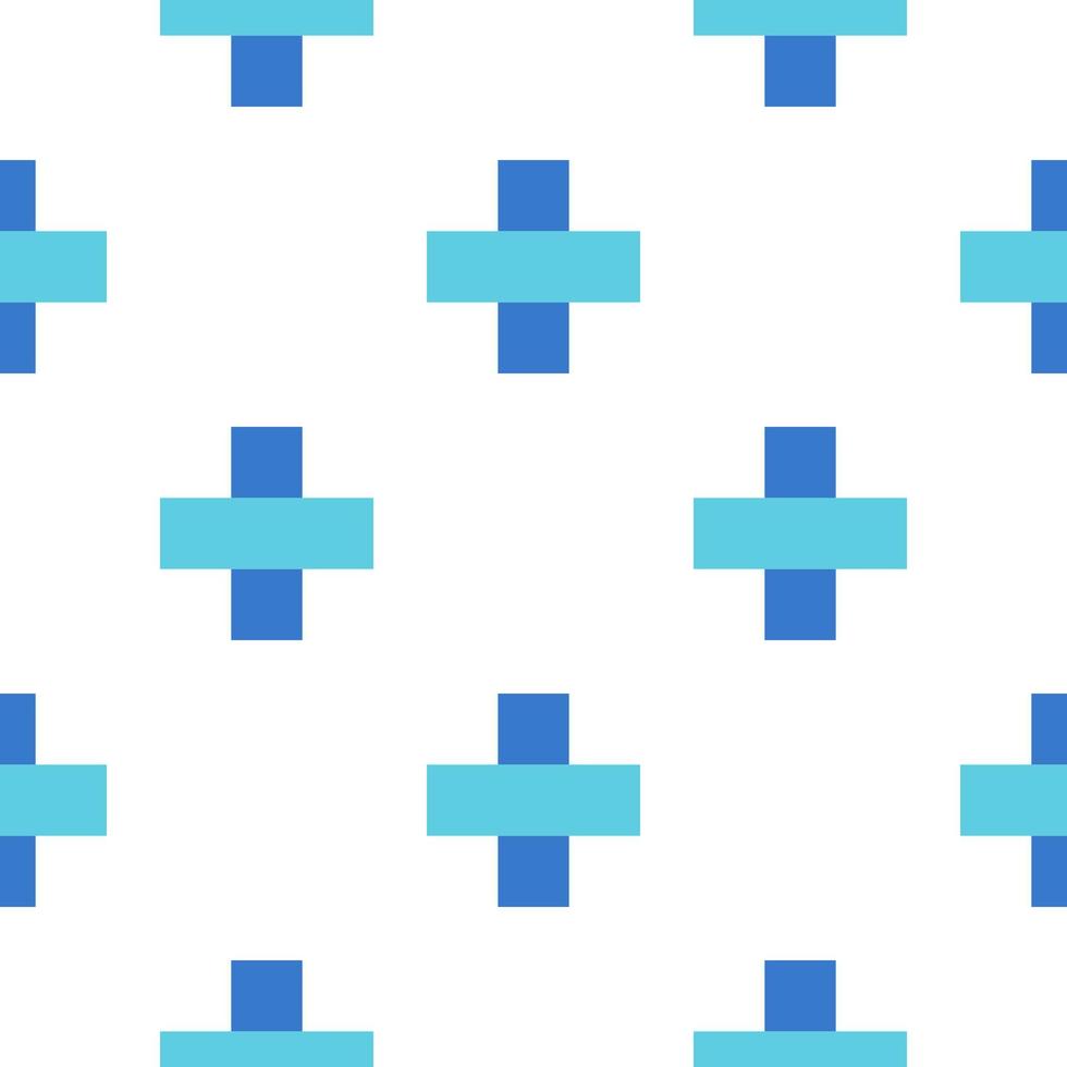 Seamless abstract geometrical background with crosses. Checkered  pattern. Infinity geometric backdrop. vector