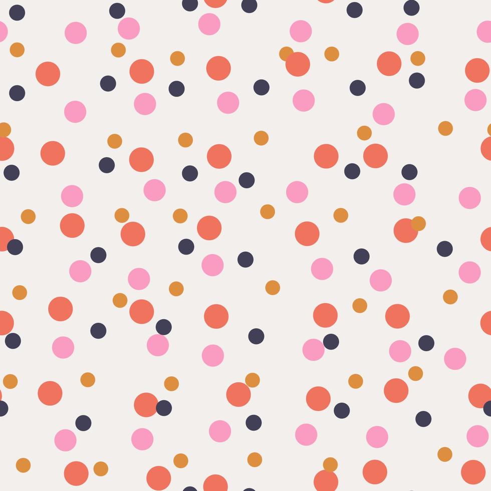 Seamless abstract background with dots, circles. Messy infinity dotted geometric pattern. vector