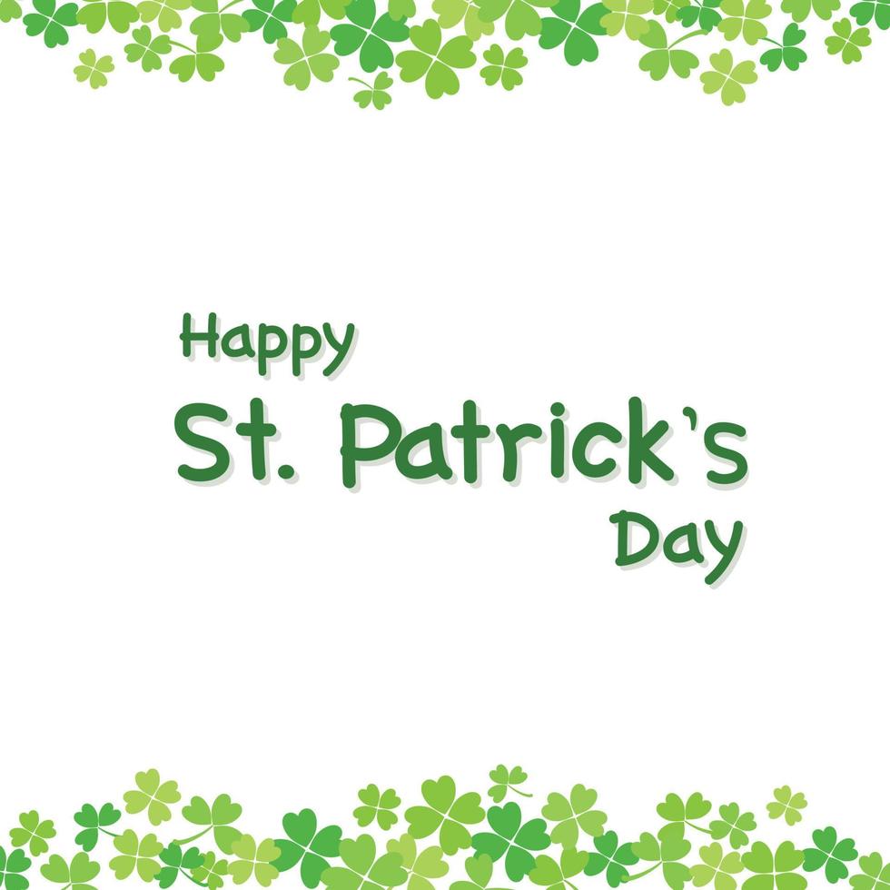 Happy Saint Patrick's Day background. vector