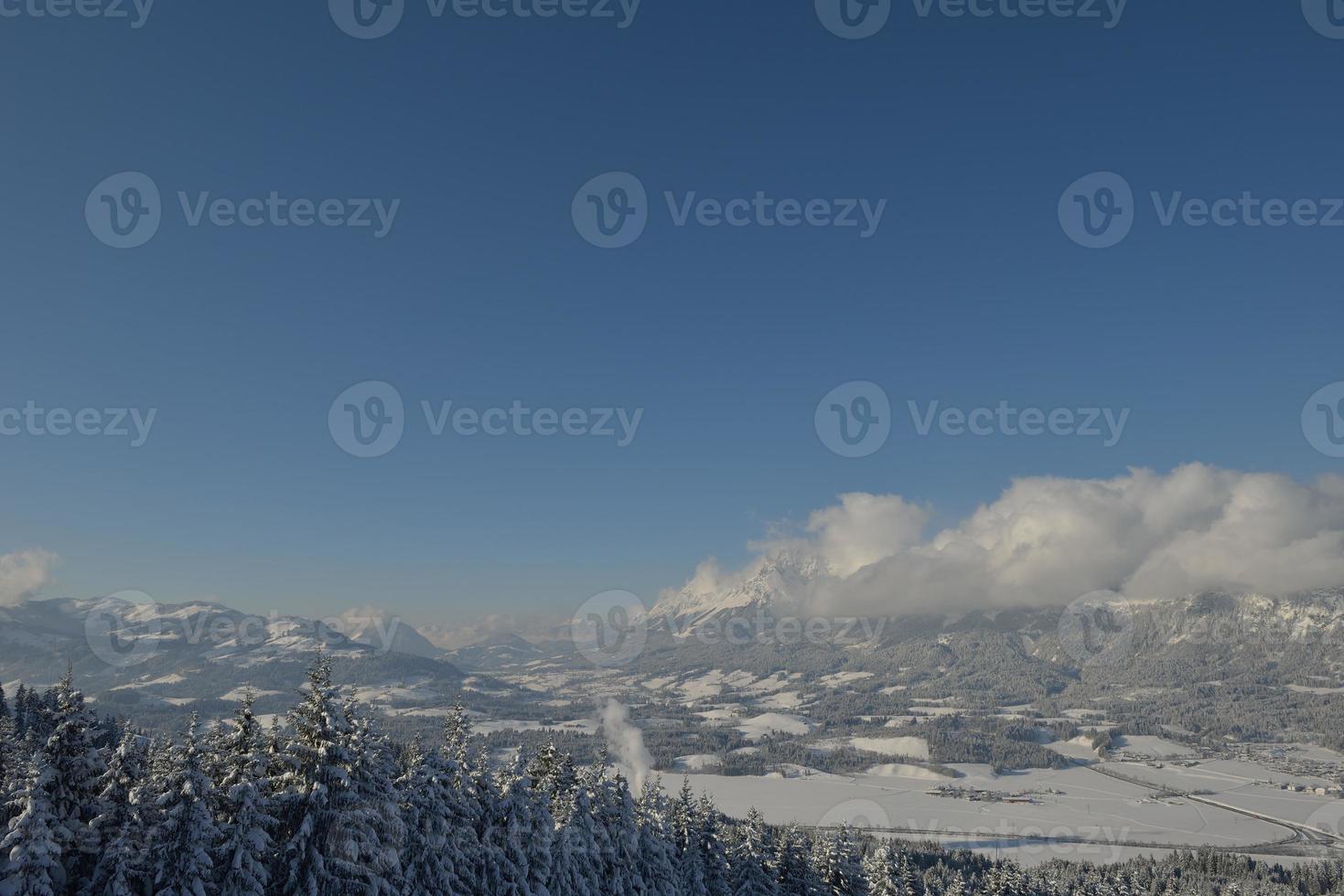 winter mountain landscape photo