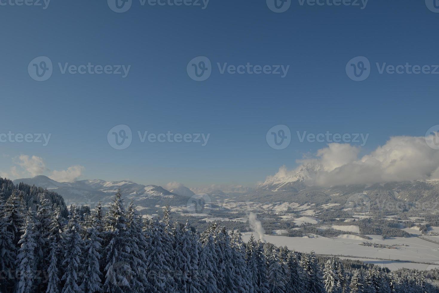 winter mountain landscape photo