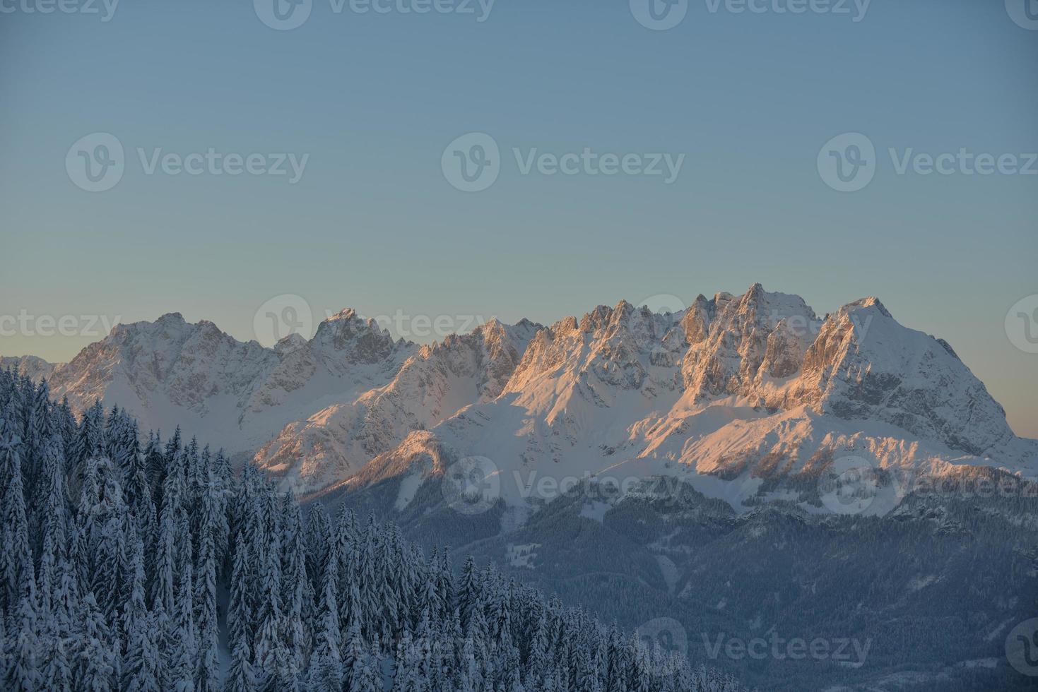 winter mountain landscape photo