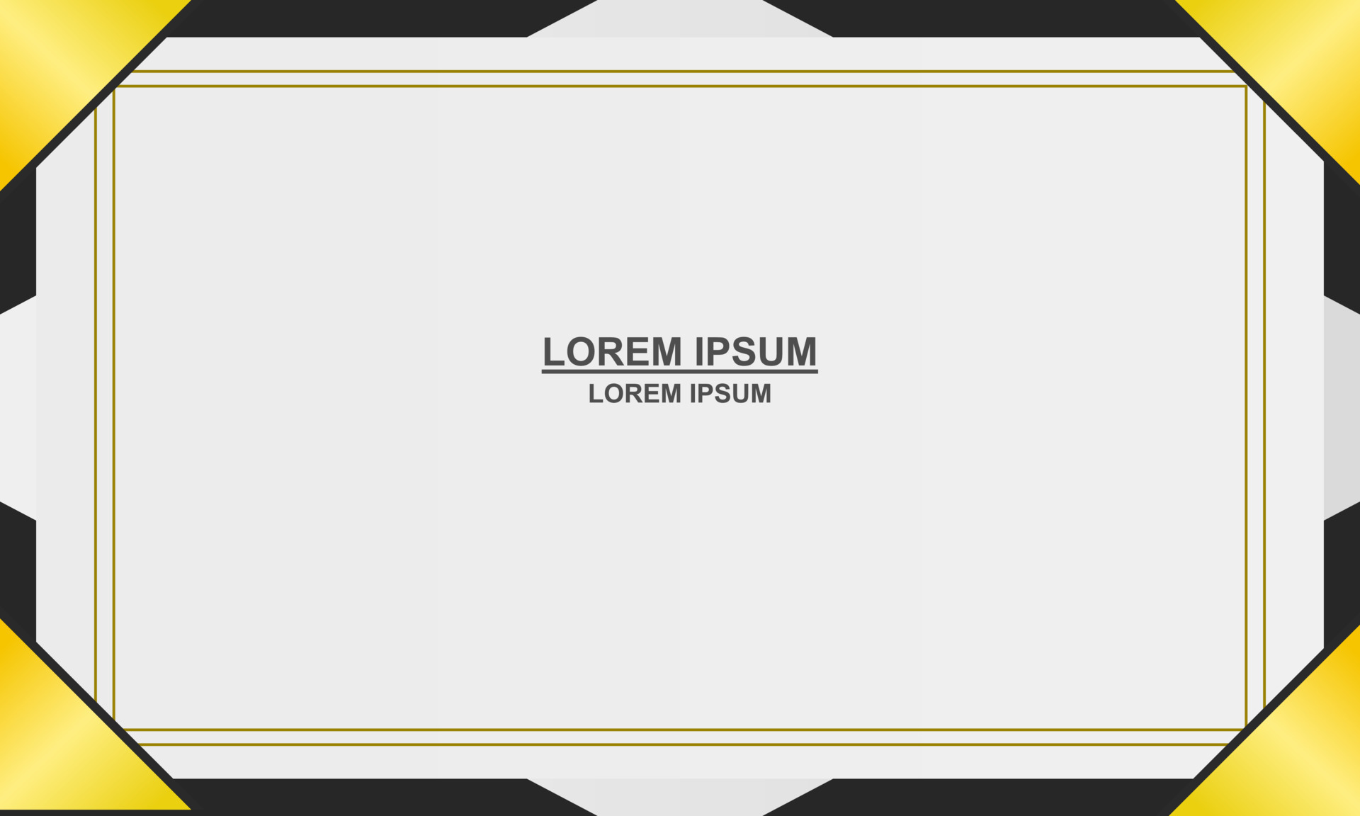 abstract background Modern black and gold certificate of achievement