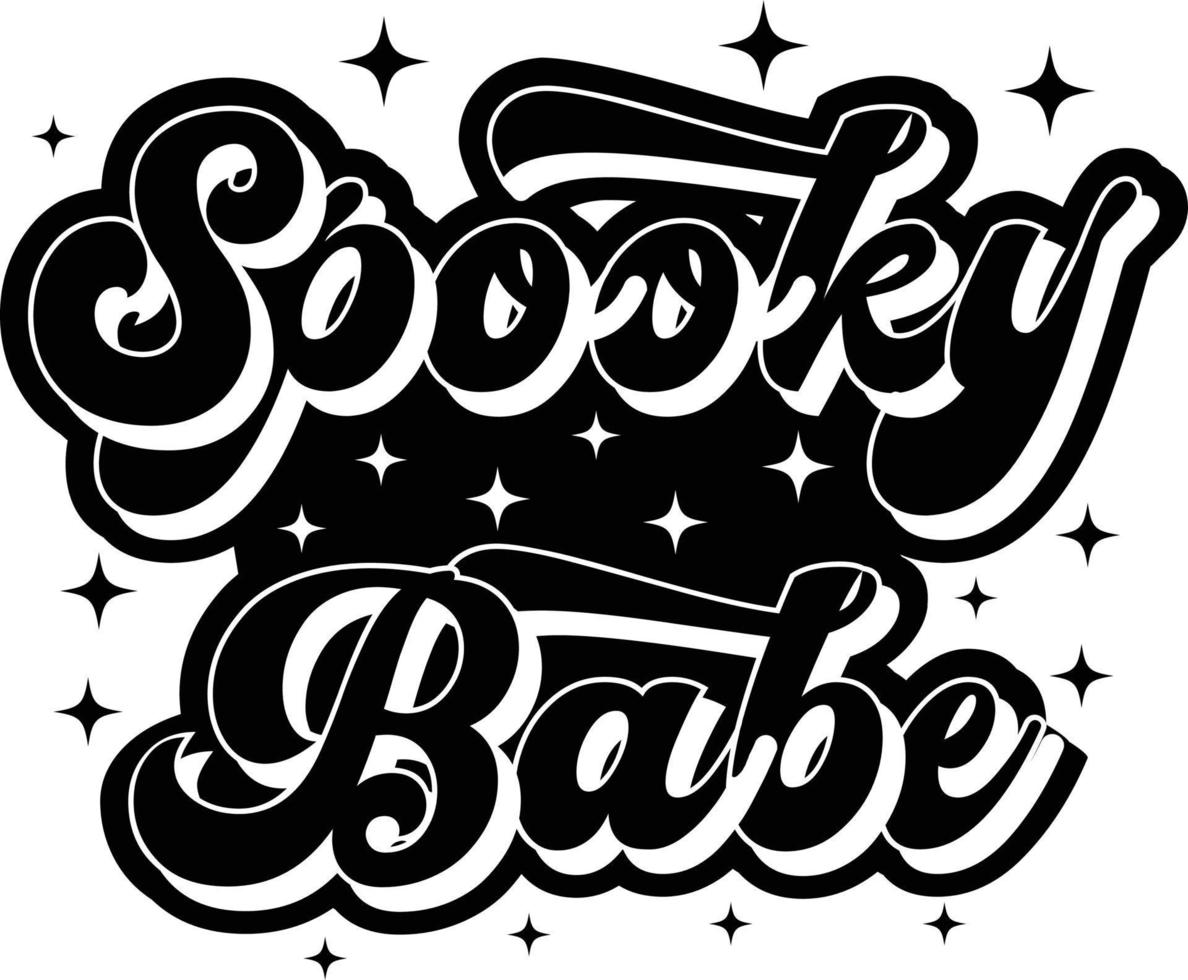 Spooky Babe Halloween shirt, halloween vector t-shirt design