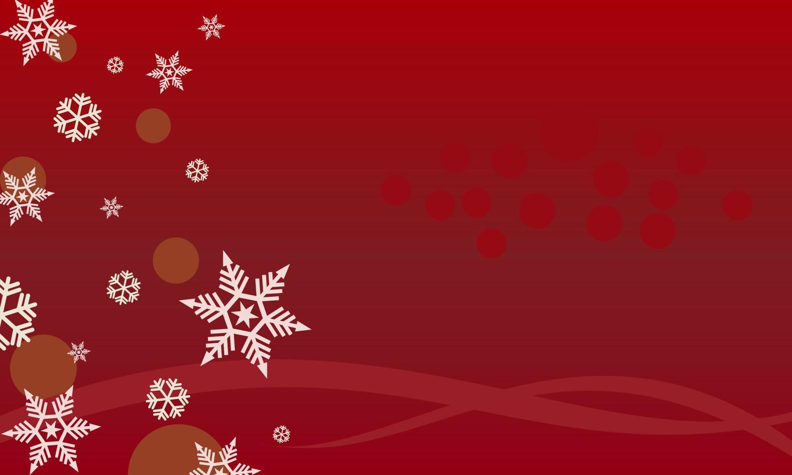 red abstract bckground with optical and winter festive snow vector