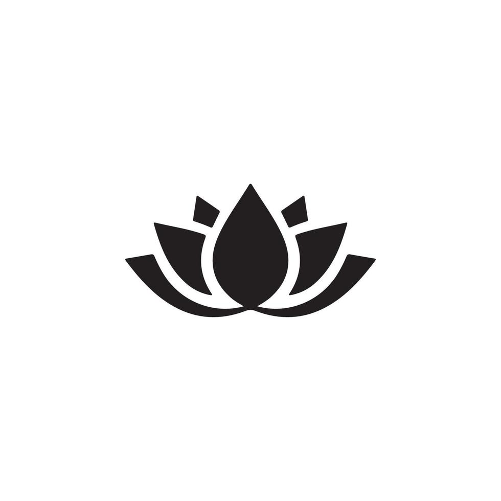 Lotus Blossoms Icon EPS 10 vector