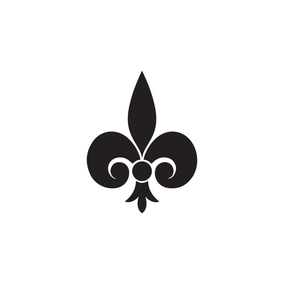 Fleur de Lis Heraldic Icon EPS 10 vector