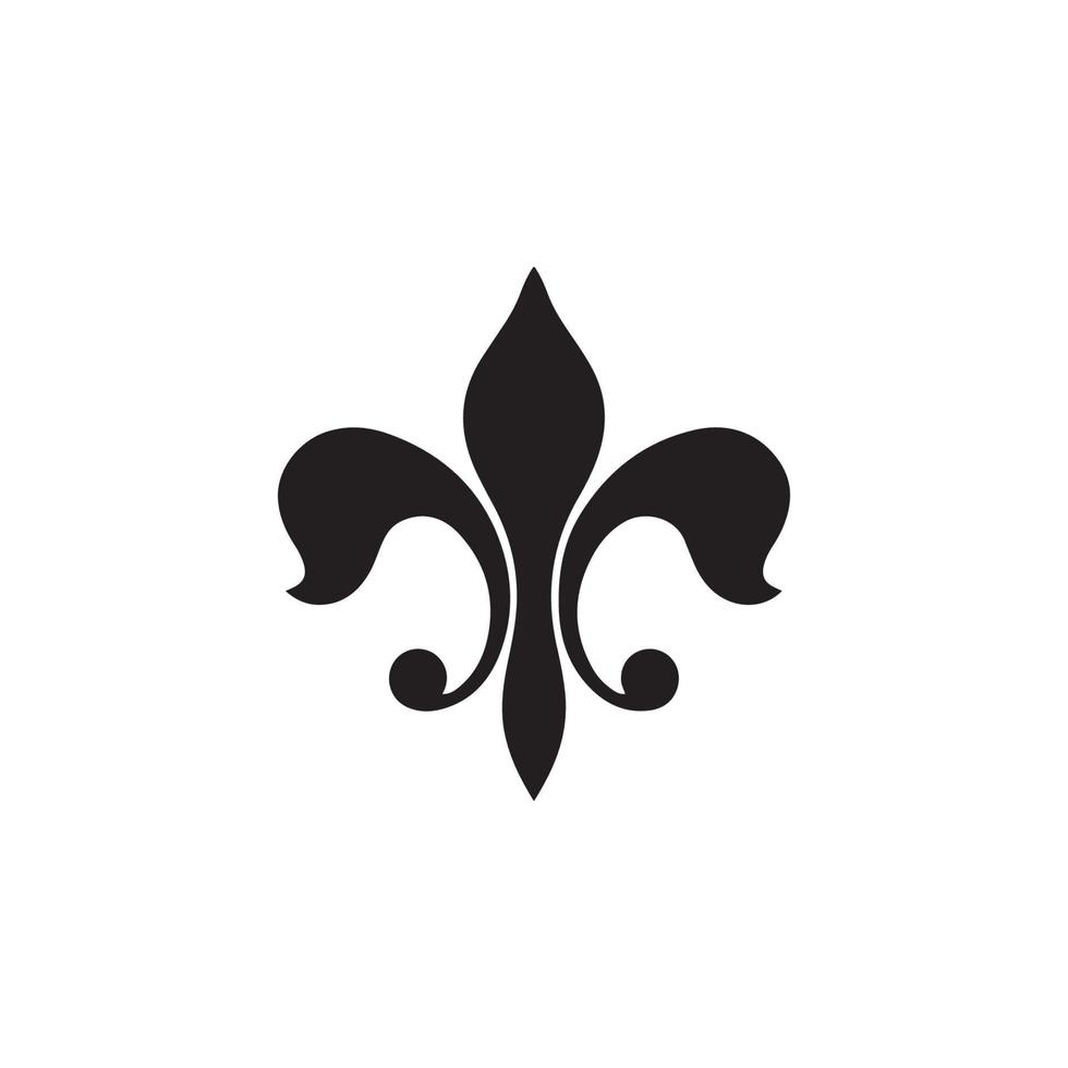 Fleur de Lis Heraldic Icon EPS 10 vector