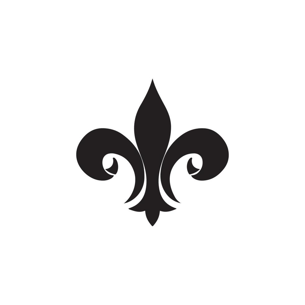 Fleur de Lis Heraldic Icon EPS 10 vector