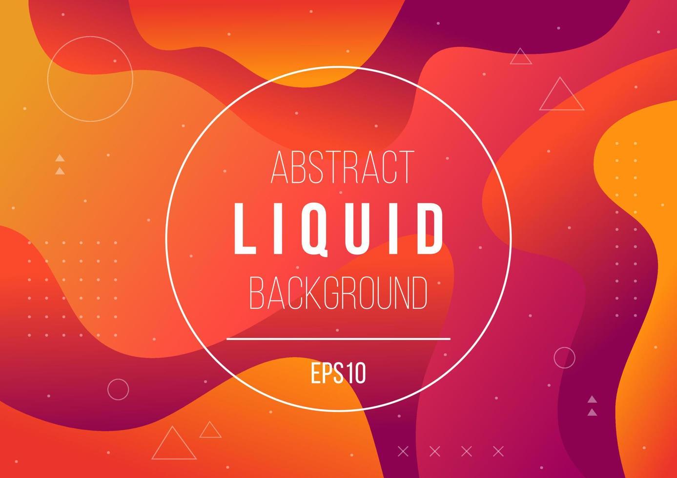 Abstract gradient fluid color background design with liquid geometric shapes. Dynamic motion style. Futuristic template for landing page, poster, banner, cover, presentation. Vector illustration