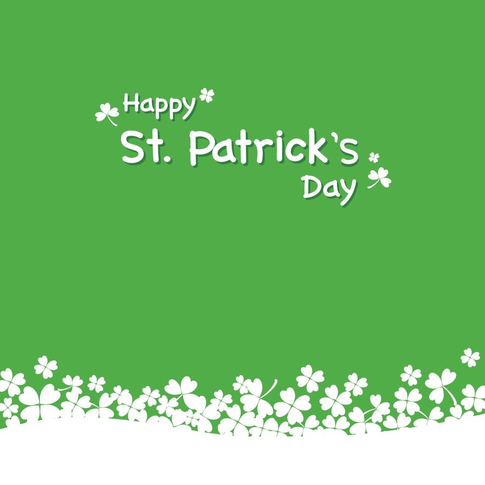 Happy Saint Patrick's Day background. vector