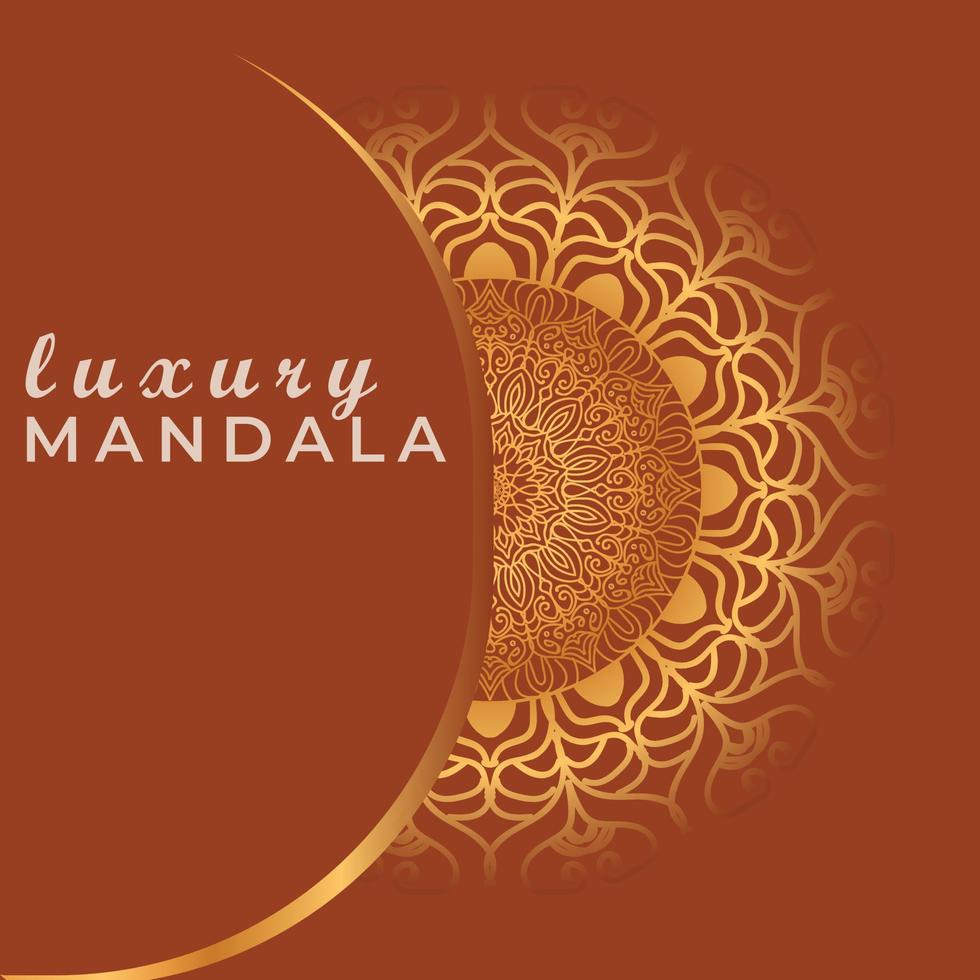 Luxury mandala background with golden arabesque pattern Arabic Islamic east Style  Vector Design