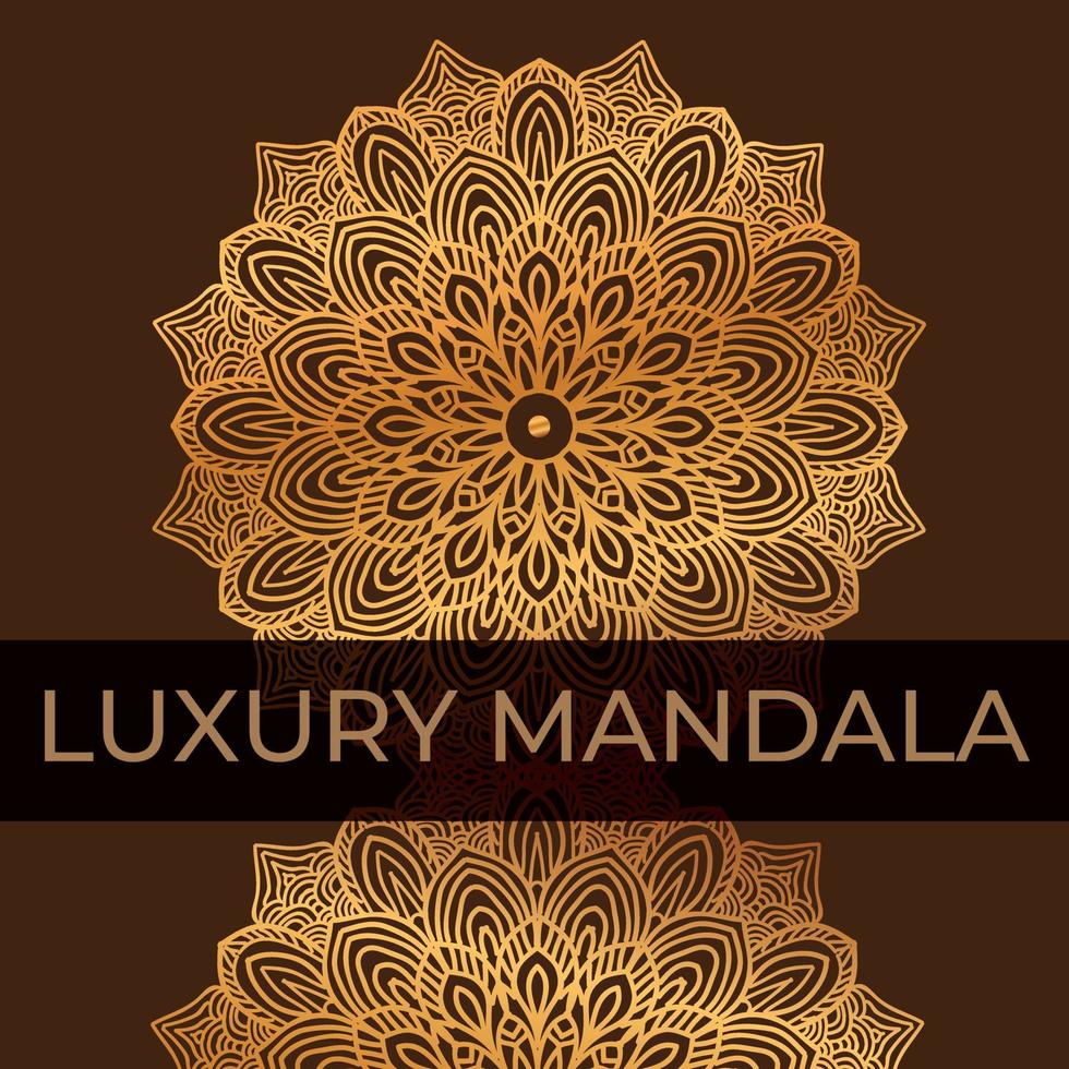 Luxury mandala background with golden arabesque pattern Arabic Islamic east Style  Vector Design