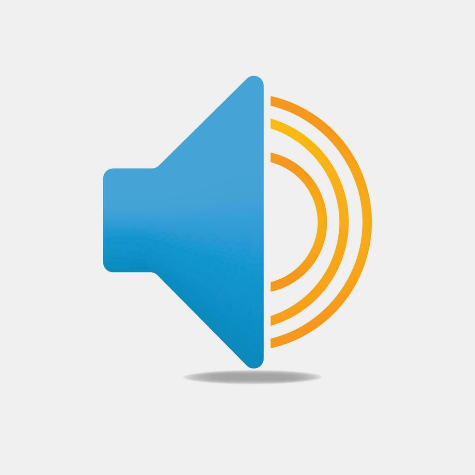 sound with speaker icon vector