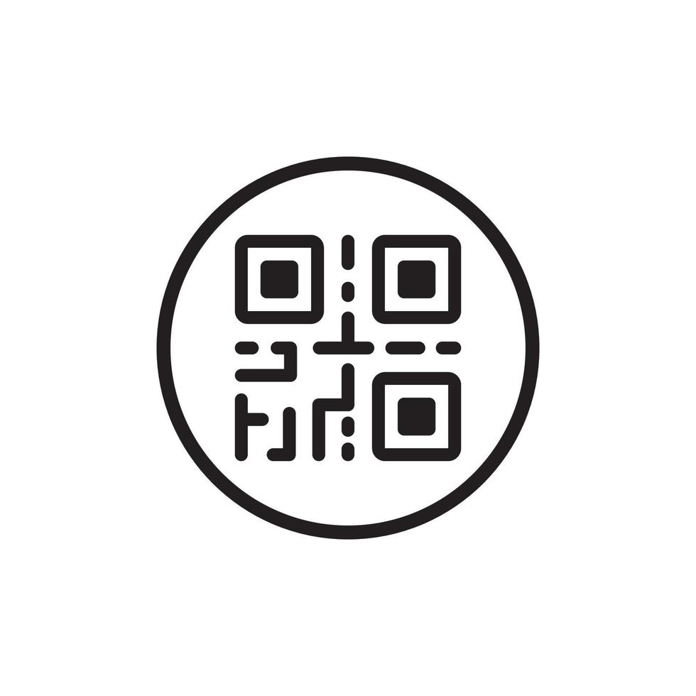 QR Icon EPS 10 vector